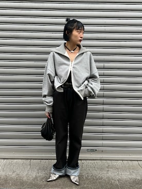 「アイテム（スウェット）」を使った、moneさん（レディース・152cm・20代）の秋コーディネート