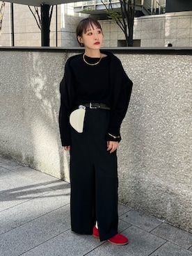 「アイテム（スカート）」を使った、moneさん（レディース・152cm・20代）の秋コーディネート