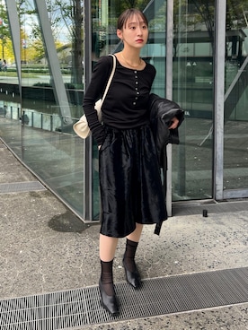 「アイテム（パンプス）」を使った、moneさん（レディース・152cm）の秋コーディネート