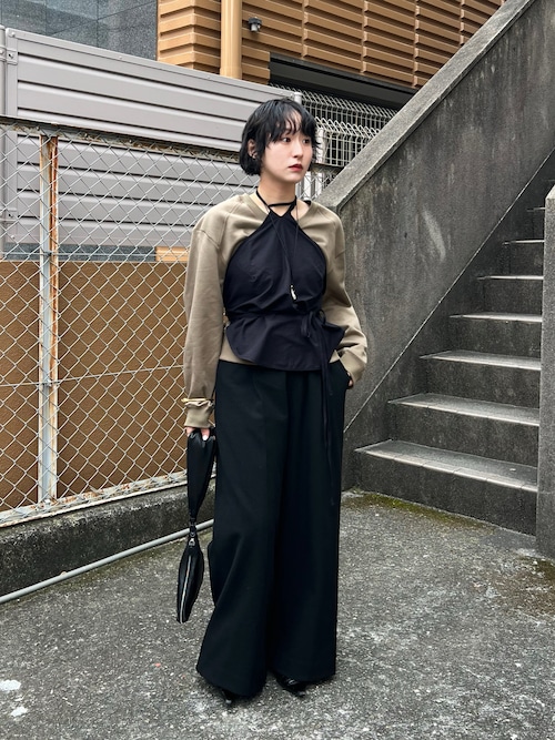 BASERANGE（ベースレンジ） ブラウス シャツ BASERANGE MAR TOP シルク