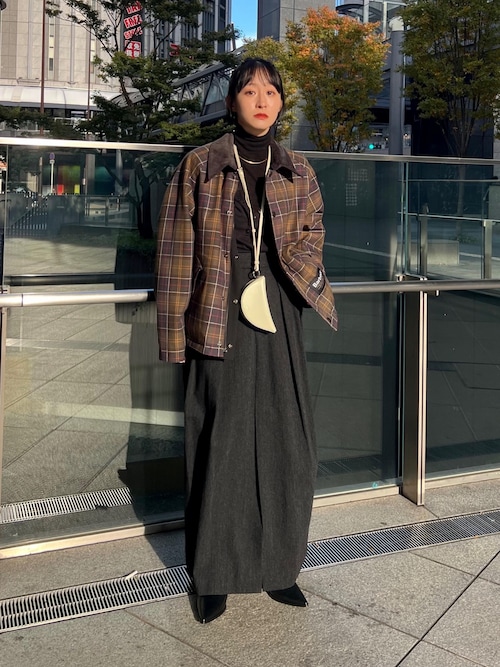 セール】【EMOELLE】ウールコットン2タックスカート（スカート）｜ADAM