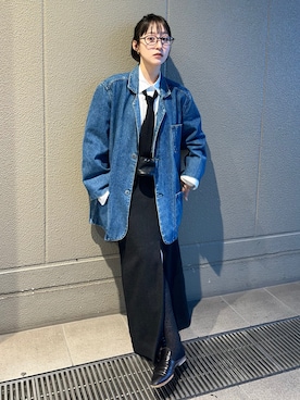 「アイテム（レッグウェア）」を使った、moneさん（レディース・152cm・20代）の冬コーディネート