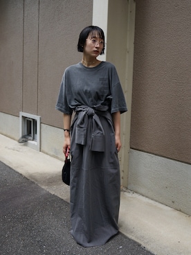 「Firsthand（ファーストハンド）のアイテム（ワンピース/ドレス）」を使った、moneさん（レディース・152cm）の夏コーディネート