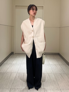 「アイテム（ベスト）」を使った、moneさん（レディース・152cm・20代）の夏コーディネート