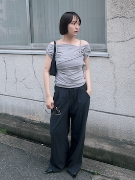 「FLAREUP（フレアアップ）のアイテム」を使った、moneさん（レディース・152cm）の秋コーディネート