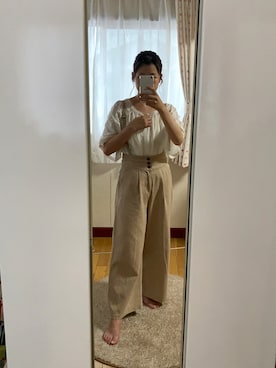 「shuca（シュカ）のアイテム」を使った、memeさん（レディース・156cm）の夏コーディネート