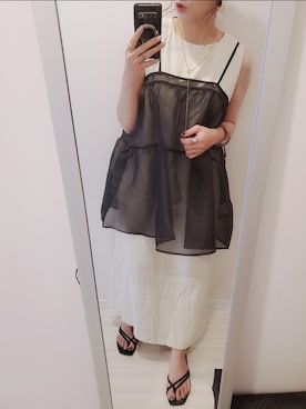 「WC（ダブル シー）のアイテム（ワンピース/ドレス）」を使った、chii3☆さん（レディース・160cm）の夏コーディネート