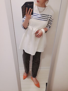 「アイテム（タンクトップ）」を使った、chii3☆さん（レディース・160cm）の春コーディネート