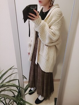 「チェック柄に恋してる」｜「アイテム（バレエシューズ）」を使った、chii3☆さん（レディース・160cm）の秋コーディネート