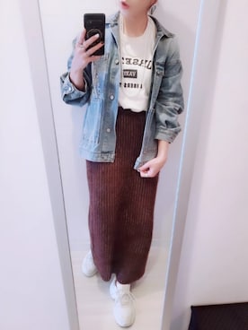 「アイテム（MA-1）」を使った、chii3☆さん（レディース・160cm）の秋コーディネート