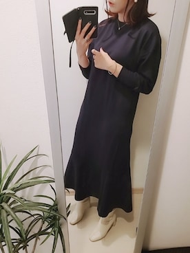 「ダンボール素材」｜「アイテム（ワンピース/ドレス）」を使った、chii3☆さん（レディース・160cm）の秋コーディネート