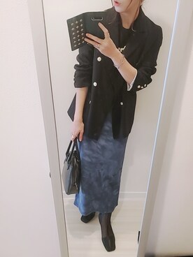 「FREAK'S STORE（フリークスストア）のアイテム（テーラードジャケット）」を使った、chii3☆さん（レディース・160cm）の秋コーディネート