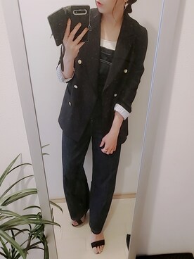 「FREAK'S STORE（フリークスストア）のアイテム（テーラードジャケット）」を使った、chii3☆さん（レディース・160cm）の春コーディネート