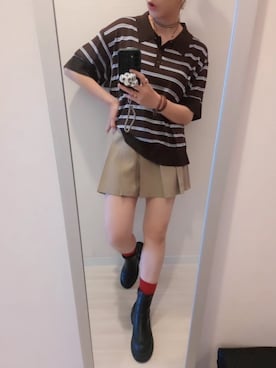 「devirock（デビロック）のアイテム」を使った、chii3☆さん（レディース・160cm）の夏コーディネート