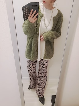 「WC（ダブル シー）のアイテム（スラックス）」を使った、chii3☆さん（レディース・160cm）の冬コーディネート