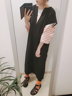 「JOURNAL STANDARD relume（ジャーナルスタンダード　レリューム）のアイテム（ワンピース/ドレス）」を使った、chii3☆さん（レディース・160cm）の夏コーディネート
