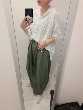 「COLONY 2139（コロニートゥーワンスリーナイン）のアイテム（パンツ）」を使った、chii3☆さん（レディース・160cm）の春コーディネート