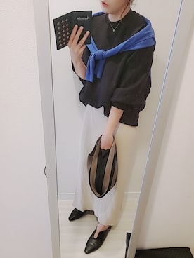 「ストライプバッグ」｜chii3☆さん（レディース・160cm）の秋コーディネート
