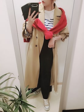 「LEPSIM（レプシィム）のアイテム（オールインワン・サロペット）」を使った、chii3☆さん（レディース・160cm）の春コーディネート