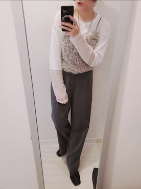 「ファッションを楽しもう」｜「アイテム（キャミソール）」を使った、chii3☆さん（レディース・160cm）の冬コーディネート