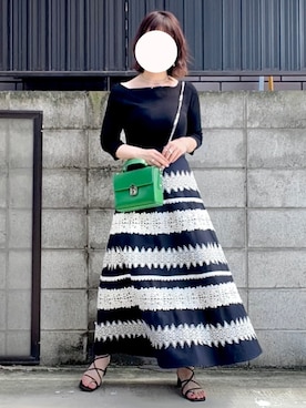 「タイトシルエット」｜「アイテム（サンダル）」を使った、みいちゃんさん（レディース・158cm）の春コーディネート
