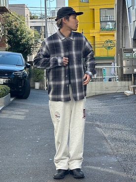 「AVIREX（アヴィレックス）のアイテム（スウェットパンツ）」を使った、Kentoさん（メンズ・169cm）の冬コーディネート