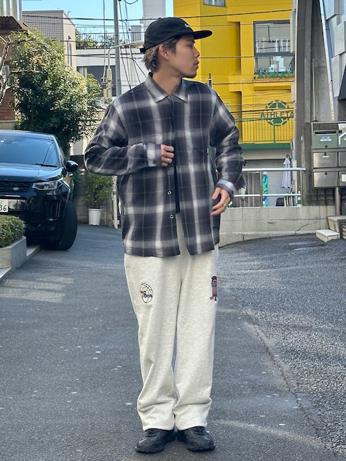 OMBRE CHECK SHIRT "NYC" / 長袖 オンブレーチェック シャツ "ニューヨーク シティ" / AVIREX / アヴィレックス