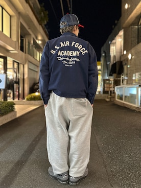 「AVIREX（アヴィレックス）のアイテム（ブルゾン）」を使った、Kentoさん（メンズ・169cm）の冬コーディネート