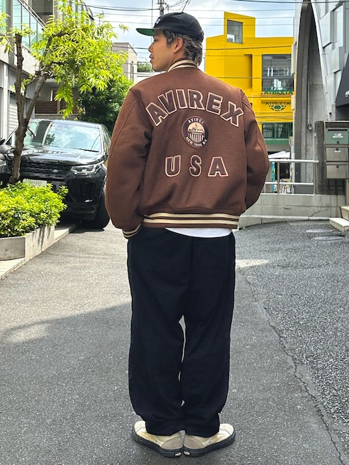WOOL MOSSA VARSITY JACKET / ウールモッサ バーシティ ジャケット / AVIREX / アヴィレックス