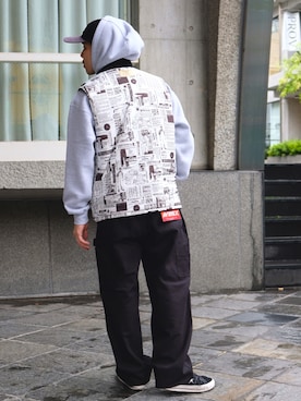 「AVIREX（アヴィレックス）のアイテム（ジャケット/アウター）」を使った、Kentoさん（メンズ・169cm）の秋コーディネート