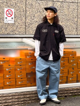 「アイテム（チノパンツ、その他）」を使った、Kentoさん（メンズ・169cm）の春コーディネート