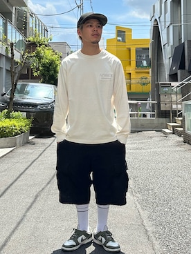 「AVIREX（アヴィレックス）のアイテム（キャップ）」を使った、Kentoさん（メンズ・169cm）の夏コーディネート