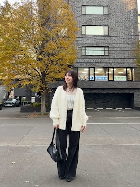 「mystic（ミスティック）のアイテム（その他パンツ）」を使った、shihokoさん（レディース・168cm）の秋コーディネート