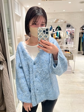 「mystic（ミスティック）のセンターステッチフレアデニム（デニムパンツ）」を使った、shihokoさん（レディース・166cm）の冬コーディネート