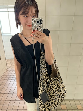 「mystic（ミスティック）のセンターステッチフレアデニム（デニムパンツ）」を使った、shihokoさん（レディース・166cm）の夏コーディネート