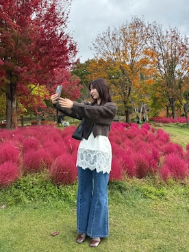 shihokoさん（骨格ウェーブ・レディース・168cm）の秋コーディネート