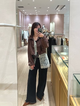 「アイテム（ブルゾン）」を使った、shihokoさん（レディース・168cm）の秋コーディネート