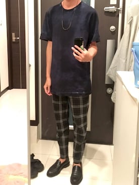 「theory（セオリー）のアイテム（トップス）」を使った、リッキーさん（メンズ・168cm）の夏コーディネート