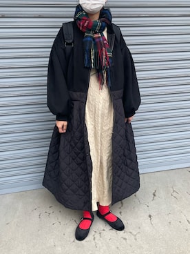 munmun☺︎さん（レディース・160cm）の冬コーディネート