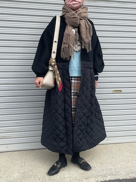 munmun☺︎さん（レディース・160cm）の冬コーディネート