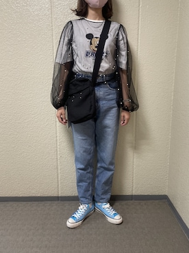 「HELLO.SANFRANCISCO（ハローサンフランシスコ）のアイテム」を使った、munmun☺︎さん（骨格ウェーブ・レディース・160cm）の夏コーディネート