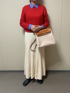 「HERMES（エルメス）のアイテム」を使った、munmun☺︎さん（骨格ウェーブ・レディース・160cm）の秋コーディネート