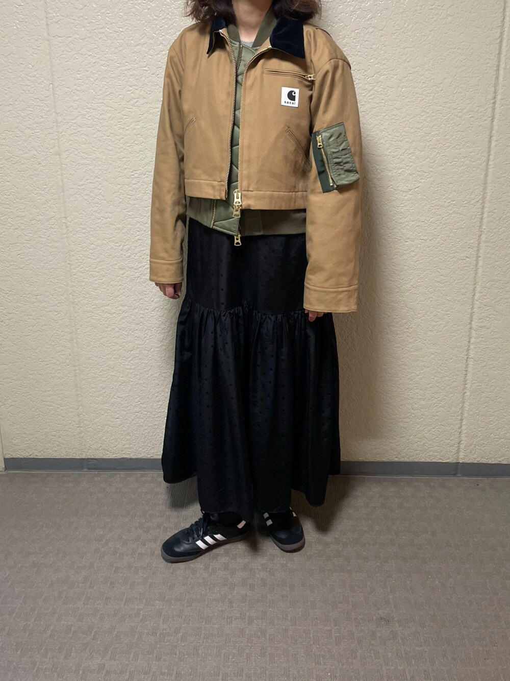 munmun☺︎｜sacai×carharttのその他アウターを使った