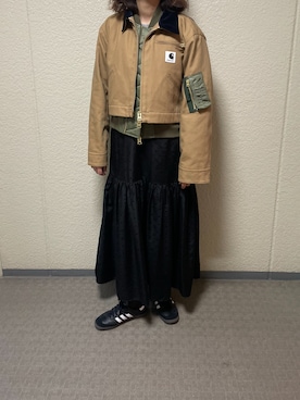 「イエベ」｜「アイテム（その他アウター）」を使った、munmun☺︎さん（レディース・160cm）の冬コーディネート