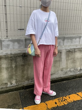 munmun☺︎さん（レディース・160cm）の夏コーディネート