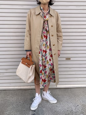 munmun☺︎さん（レディース・160cm）の春コーディネート