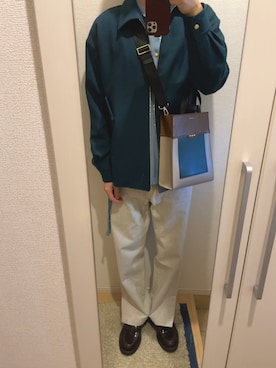 「CULLNI（クルニ）のアイテム（パンツ）」を使った、よねたむさん（メンズ・172cm）の春コーディネート