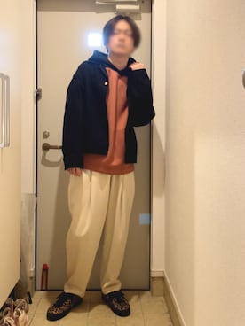 「CULLNI（クルニ）のアイテム（デニムジャケット）」を使った、よねたむさん（メンズ・172cm）の春コーディネート
