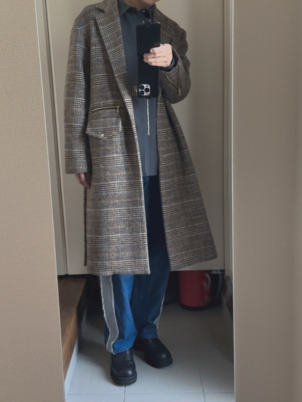 CULLNI（クルニ）の「24-SS-021 / Side Fringe Wide Denim Pants