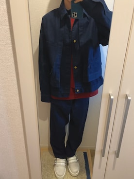 「SHAREEF（シャリーフ）のアイテム（シューズ）」を使った、よねたむさん（メンズ・172cm）の春コーディネート